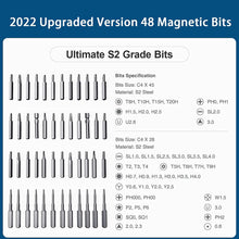 Load image into Gallery viewer, Mini Electric Screwdriver, 12/50/62/120 in 1 Rechargeable Cordless Precision Power Screwdriver Set, LED Lights, Magnetic Mat
