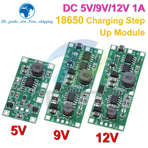 DC 5V 9V 12V Charging Step Up Booster Module for 18650 Lithium Battery UPS Voltage Converter Protection