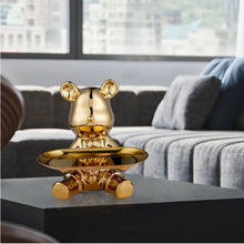 Load image into Gallery viewer, Light luxury ornaments, violent bear dolls small ornaments, living room TV cabinet cartoon statues, wine cabinet decorations.
