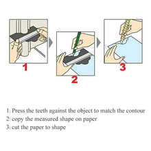 Load image into Gallery viewer, Contour Gauge Duplicator Ceramic Tile Carpet Cutting Template Profile Measuring Angle Ruler Contour Duplicator Woodworking Tools
