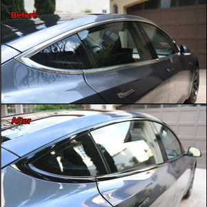 Glossy Black Vinyl Wrap Strip Tape Car Wrap Foil For Window Trim Door Protection Film