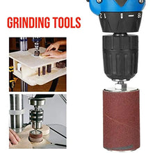 Load image into Gallery viewer, Drum Sanding Kit,20 Pcs Rubber Spindle Sanding Drum Sander Tool Kit Set for Drill Press for Home Improvement Hobbies Carpentry
