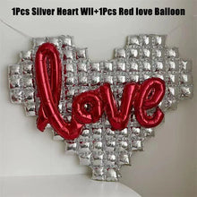 Load image into Gallery viewer, Heart Shaped Background Wall Foil Balloon Love Letter Balloons for Wedding Party Happy Valentines Day Home Decoration Supplies
