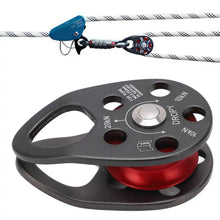 Load image into Gallery viewer, 20KN Rock Climbing Pulley Aluminum alloy Side Swing Pulley for Outdoor Activities
