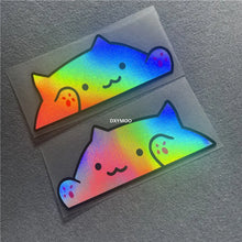 Load image into Gallery viewer, DXYMOO 1 Pair Cute Cat Car Stickers Waterproof Motocross Auto Truck Window Body Decal Reflective
