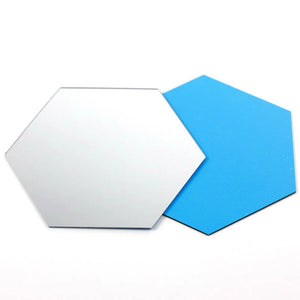 1 Set 3D Hexagon Mirror Wall Stickers DIY Wall Mirrors Sticker Removable Self Adhesive Decal DIY Home Decoration Art Mirror