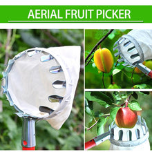 Load image into Gallery viewer, Metal Fruit Picker Orchard Gardening Apple Peach High Tree Picking Tools Fruit Catcher Collector Gardening Toolsgardening tools
