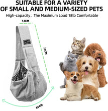 Load image into Gallery viewer, Cotton Comfortable Dog Bag Pet Out Crossbody Shoulder Bag Outdoor Travel Portable Cat Puppy Sling Bag Pet Carrying Supplies
