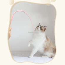 Load image into Gallery viewer, Simulated Mouse Tail Cat Toy Cat Teaser Funny Stick Silicone Long Tail Pet Interactive Toys for Cats Kitten Hunting Pet Products
