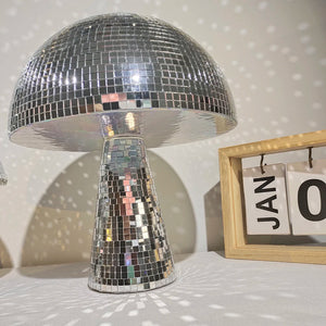 Disco Mushrooms Bedroom Decoration Mirror Mushroom Modern Home Decor Party Decorations Retro Reflective Mushroom Home Decor