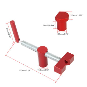 Woodworking Bench Dog Brake Inserts Workbench Fast Fixed Clip Clamp Aluminium Fixture Vise for 20mm Desktop Hole Carpenter Tools