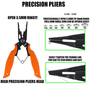 High Precision Fishing Pliers 420 Stainless Steel Seawater Multifunctional Scissors Braid Line Cutter Outdoor Tool For Good