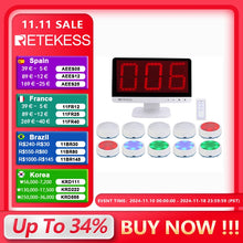 Load image into Gallery viewer, Retekess TM101 Quiz Answer Game Buzzer System 3 Answer Mode 4 Color State for Classroom Competition Game Show Family Party Games
