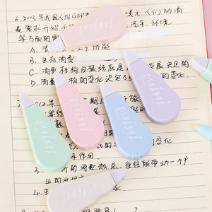 1 Set/6 Piece Cute Kawaii Macaron Correction Tape Altered Tools School Office Corrector Stationery Kids Sweet Novelty Supplies