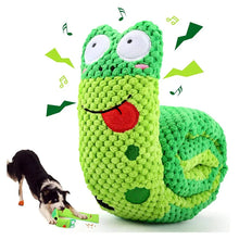 Load image into Gallery viewer, Dog Puzzle Toy Plush Sound Toys Foldable Snail Sniffing Interactive Squeak Food Molar Dog Pet Toy Supplies for Foraging Training
