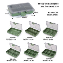 Load image into Gallery viewer, Plastic Carp Fishing Tackle Separated Small Box Rig and Storage Box Organizer Container Compartments Box Bait Fishing Tools
