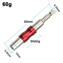 Load image into Gallery viewer, 1PC Red Curved Hexagonal Handle Directional Extension Rod Magnetic Screw Drill Tip Universal Adapter Electric Tool Accessories
