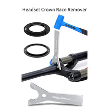 Load image into Gallery viewer, Bike Upper Lower Bowl Removal Tool Bicycle Crown Race Remover Steel Bike Headset Wrench with Hanging Hole for Bike Bicycle MTB
