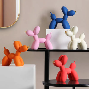 Nordic Balloon Dog Figurines for Interior Resin Doggy Home Entrance Living Room Desktop Decoration Accessories Gifts