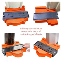 Load image into Gallery viewer, Contour Gauge Duplicator Ceramic Tile Carpet Cutting Template Profile Measuring Angle Ruler Contour Duplicator Woodworking Tools
