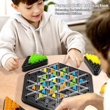 Load image into Gallery viewer, Chain Triangle Chess Game 2 To 4 Players Family Games Kids Adults Board Games Triggle Rubber Band Strategy Make More Triangles
