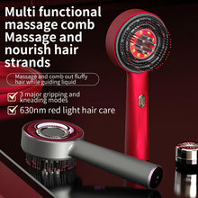 Load image into Gallery viewer, Electric Vibration Massage Comb Red Light Therapy Hair Growth Massage Scalp Brush Anti Hair Loss Liquid Oil Applicator Hair Care
