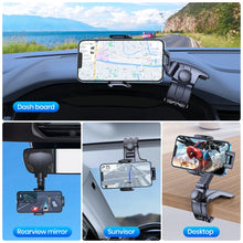 Load image into Gallery viewer, TOPK Car Dashboard Mobile Phone Holder 360 Degree Rotation Universal Dash Clip Cellphone Mount for 4-7 inch Smartphones
