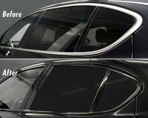 Glossy Black Vinyl Wrap Strip Tape Car Wrap Foil For Window Trim Door Protection Film