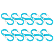 Load image into Gallery viewer, 10Pcs S-shaped Carabiner Set Double Snap Hook For Keys Outdoor Camping EDC Climbing Backpack Clasps Spring Keychain Karabiners
