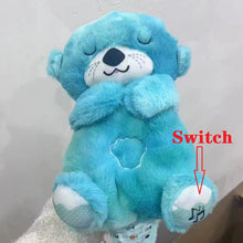 Load image into Gallery viewer, Baby Plush Doll Breathing Bear Newborn Soothing Sleep Playmate Otter Toy Kids Music Sleeping Companion Sound Light Doll Toy Gift
