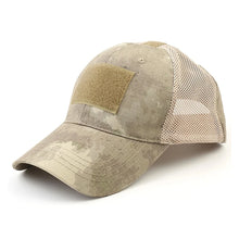 Load image into Gallery viewer, Outdoor Multicam Camouflage Adjustable Cap Mesh Tactical Airsoft Fishing Hunting Hiking Basketball Snapback Hat
