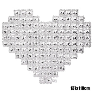 Heart Shaped Background Wall Foil Balloon Love Letter Balloons for Wedding Party Happy Valentines Day Home Decoration Supplies