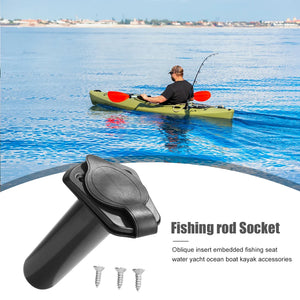 Kayak Mount Outdoor Fishing Rod Mounting Bracket Multi-purpose Fishing Rod Holder Insert Socket Boat Canoe Equipment