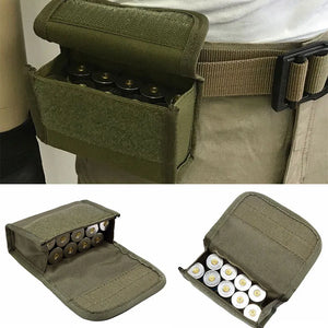 10 Grids Ammo Pouch Tactical Waist Bag 10 Rounds Shot Bags Outdoor Shooting Multi-functional Mini EDC Mag Molle Nylon Pouch