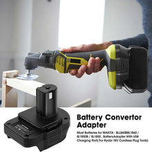 Load image into Gallery viewer, MT20RNL Battery Adapter for Convert Makita 18V Li-ion Battery to RYOBI 18V ONE+ Li-ion Battery Replacement for Ryobi Tool Use
