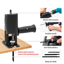 Load image into Gallery viewer, Electric Drill Modified To Reciprocating Saw Adapter Screwdriver Conversion Head for Wood Metal Cutting Tool with Saw Blade
