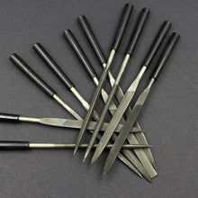 Load image into Gallery viewer, Needle Files Set, 5PCS/10PCS, 3x140mm, for Jewelers, Diamond Carving, Metal, Glass and Stone Crafts, Hand Tool
