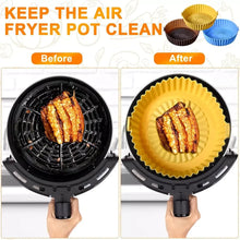 Load image into Gallery viewer, Round Reusable Airfryer Pan Liner Accessories Silicone Air Fryers Oven Baking Tray Pizza Fried Chicken Airfryer Silicone Basket
