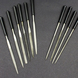 Needle Files Set, 5PCS/10PCS, 3x140mm, for Jewelers, Diamond Carving, Metal, Glass and Stone Crafts, Hand Tool