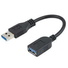 Load image into Gallery viewer, USB 3.0 Extension cable Short Super Speed USB 3.0 cord Extension USB 3.0 A male to A female 0.3M up to 5Gbps for Macs Windows
