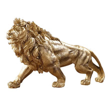 Load image into Gallery viewer, Golden Lion King Resin Ornament Home Office Desktop Animal Statue Decoration Accessories Living Room Home Decoration Ornament
