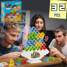 Load image into Gallery viewer, 32PCS Tetra Tower Fun Balance Stacking Building Blocks Board Game for Kids Adults Friends Team Dorm Family Game Night and Partie
