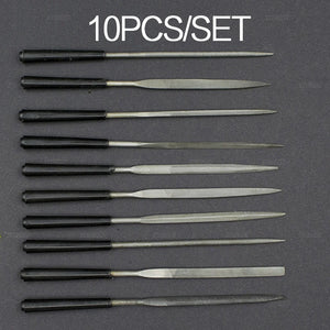 Needle Files Set, 5PCS/10PCS, 3x140mm, for Jewelers, Diamond Carving, Metal, Glass and Stone Crafts, Hand Tool