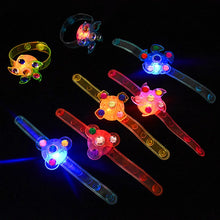 Load image into Gallery viewer, 5/10/20Pcs LED Luminous Spinner Bracelet Kids Birthday Party Favors Pinata Goodie Bag Filler Guests Gift Toy Christmas Halloween
