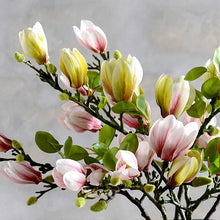 Load image into Gallery viewer, Artificial Magnolia Flower Branch For Home Living Room Decoration Fake Silk Flower Plant Wedding Party Simulation Flower Bouquet
