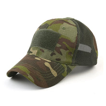 Load image into Gallery viewer, Outdoor Multicam Camouflage Adjustable Cap Mesh Tactical Airsoft Fishing Hunting Hiking Basketball Snapback Hat
