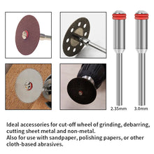 Load image into Gallery viewer, CMCP Disc Mandrel 10pcs/set 2.35/3.0mm Handle/Steel Screw Mandrel Shank Cutter-Off Holder For Dremel Rotary Accessories Tools
