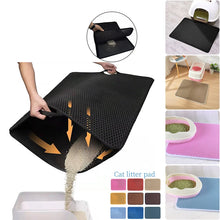 Load image into Gallery viewer, Double Layer EVA Cat Litter Pad Waterproof Non-slip Sand Basin Filter Kitten Dog Washable Mattress Floor Mat Pet Clean Supplies
