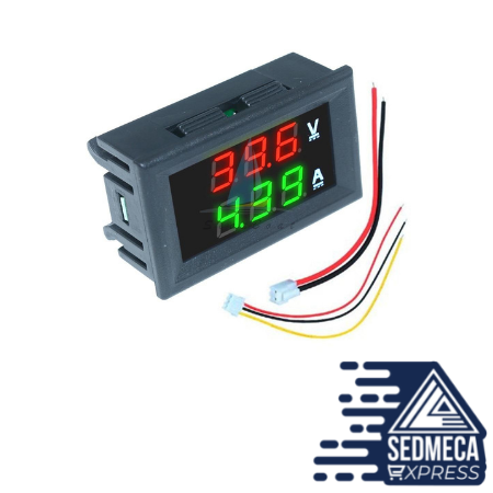 0.56'' 0-100V 10A 50A 100A LED Digital Voltmeter Ammeter Car Motocycle Voltage Current Meter Volt Detector Tester Monitor Panel. Sedmeca Express. Instrumentation and Electrical Materials.