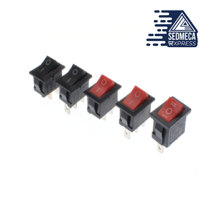 10 Piece Push Button Rocker Switch Kit On Off Switch. Sedmeca Express. Instrumentation and Electrical Materials.